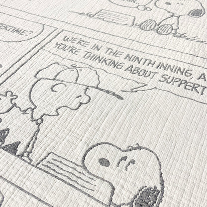 Maison Deux - Peanuts Blanket Comic Baseball - Room Decor