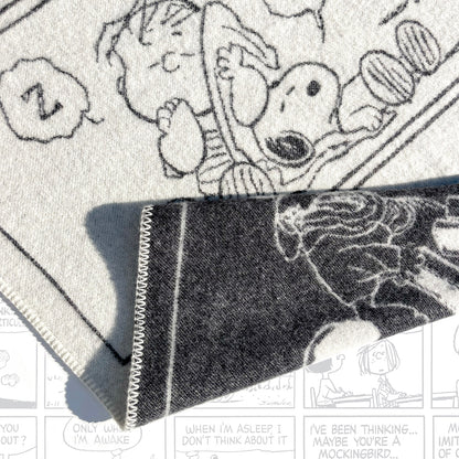 Maison Deux - Peanuts Blanket Comic ZZZ - Room Decor