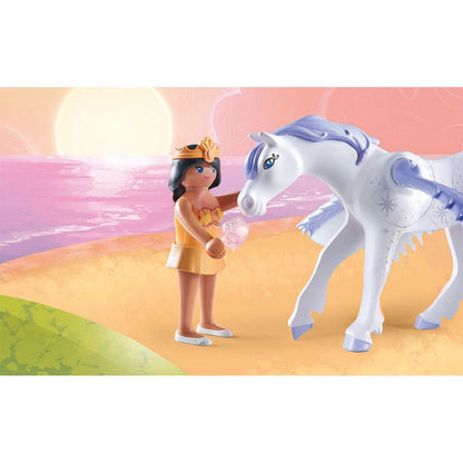 Playmobil - Pegasus with Rainbow in the Clouds Playset - Preschool