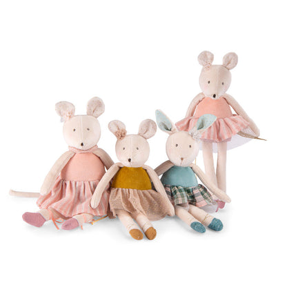 Moulin Roty - Pink Mouse Doll - The Little School of Dance - Plush