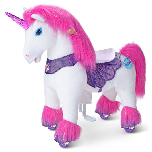 PonyCycle, Inc. - Pink Unicorn Model Y Ride on Toy - 3-4 Years - Preschool