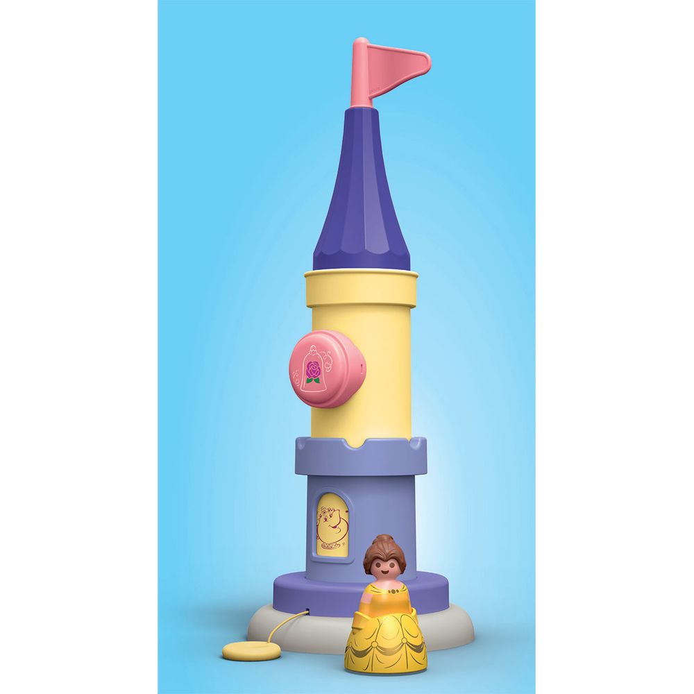 Playmobil - Playmobil Junior & Disney: Belle's Play Tower with Sound Playset - Preschool