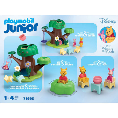 Playmobil - Playmobil Junior & Disney: Winnie the Pooh's & Piglet's Tree House Playset - Preschool