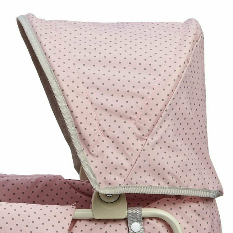 Teamson Kids - Polka Dots Princess Deluxe Baby Doll Stroller - Pink - Dolls