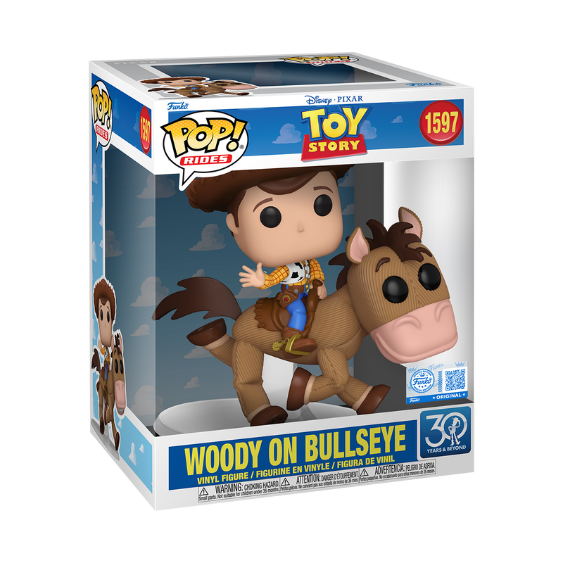 Funko - Pop! Rides Deluxe Woody on Bullseye (30th Anniversary) - World of Funko