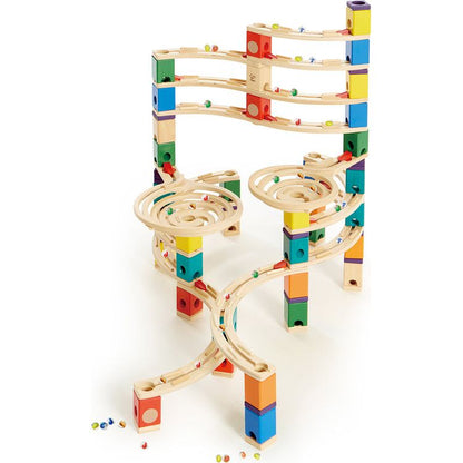 Hape - Quadrilla Cyclone Wooden Marble Run Blocks - STEM