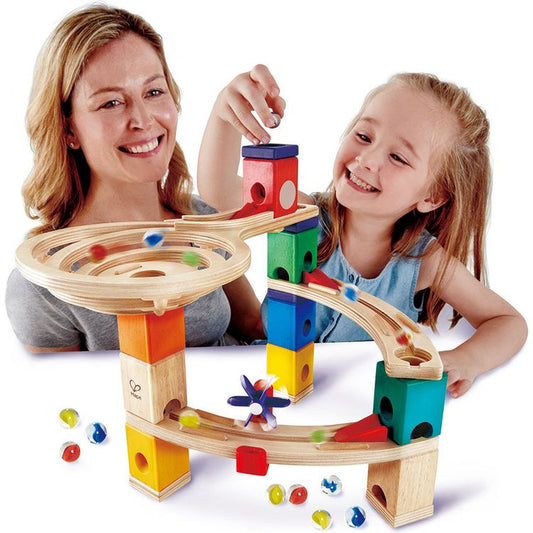 Hape - Quadrilla Race to the Finish Marble Run Blocks - STEM