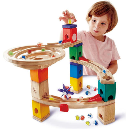 Hape - Quadrilla Race to the Finish Marble Run Blocks - STEM