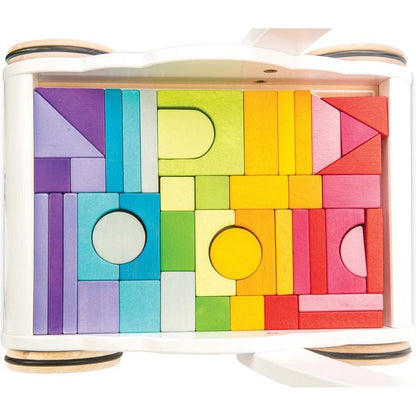 Le Toy Van - Rainbow Baby Walker & Puzzle - 45 Blocks - Infants