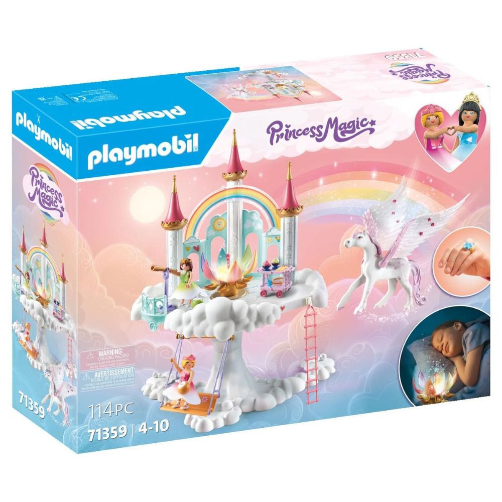 Playmobil - Rainbow Castle in the Clouds Playset - Preschool