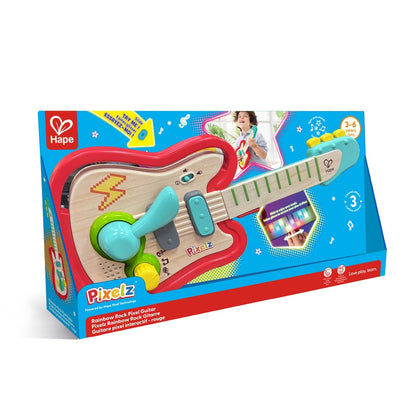 Hape - Rainbow Rock Pixel Guitar - Preschool