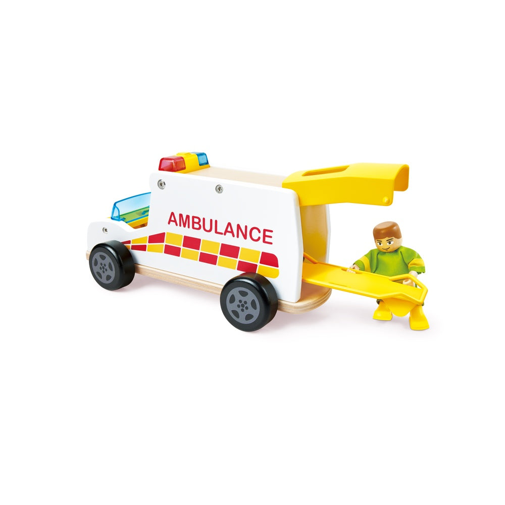 Hape - Rapid Response Toy Ambulance - Preschool