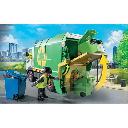 Playmobil - Recycling Truck with Accessories and 2 Figures - Preschool