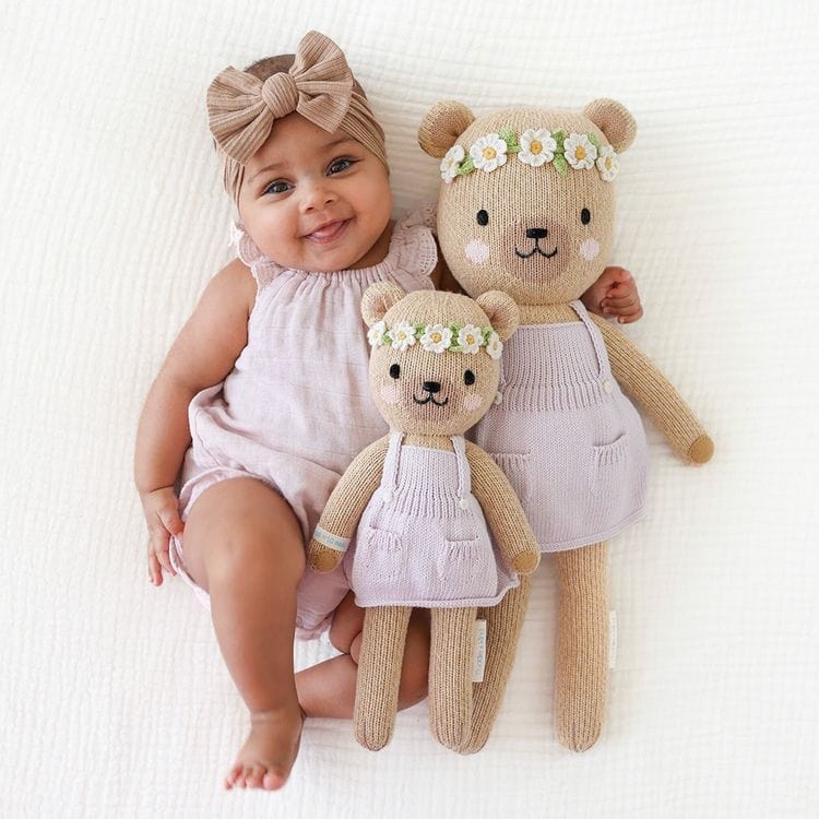 Cuddle And Kind - Regular 20" Olivia the Honey Bear Hand-Knit Doll - Plush