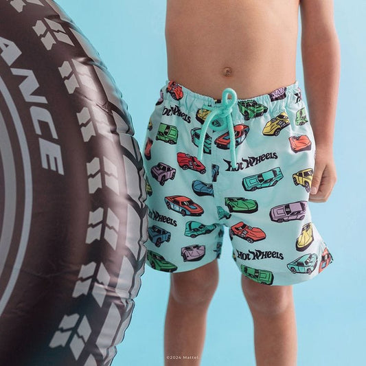 Posh Peanut - Retro Hot Wheels - Boys Swim Trunks - Trend Accessories