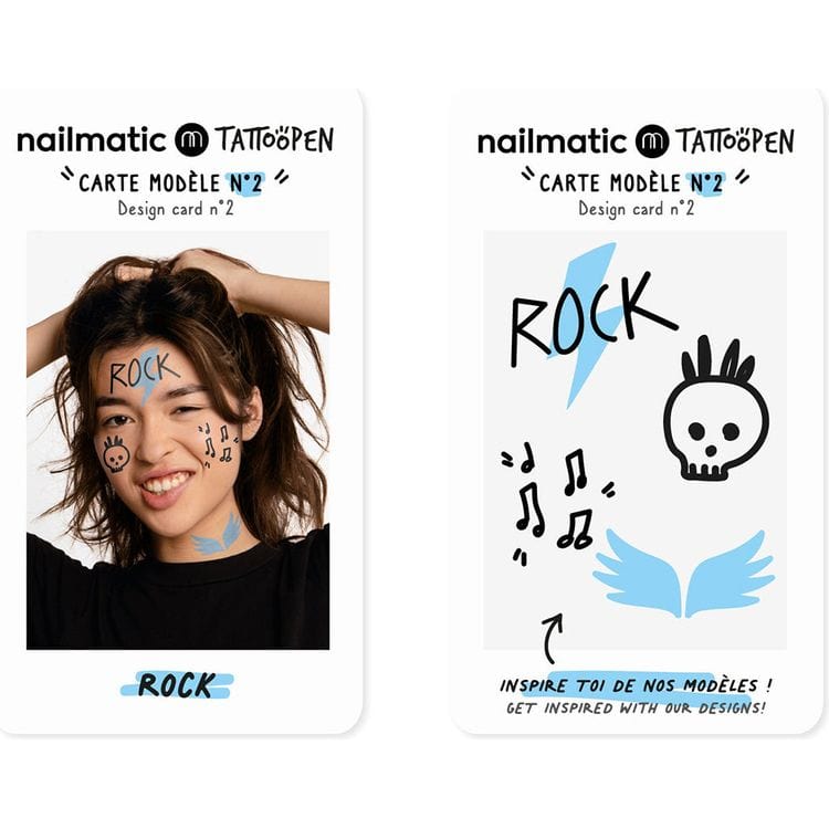 Nailmatic - Rock 'N Roll Tattoo Pen Set for Kids - Trend Accessories