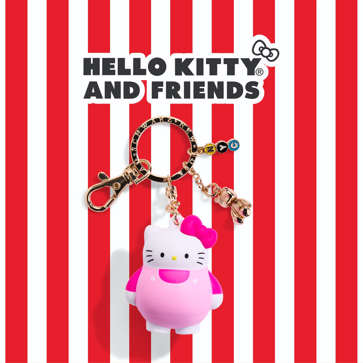 FAO Schwarz - Sanrio Hello Kitty Vinyl Blob Bag Charm - Collectibles