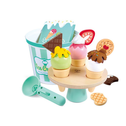 Hape - Scoop & Serve Ice Cream Set - Preschool