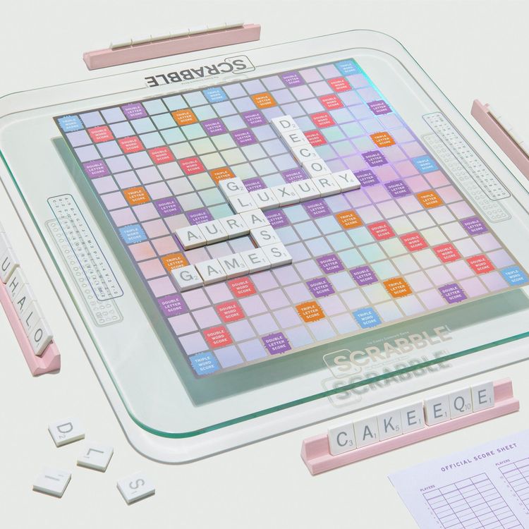 WS Game Company - Scrabble Aura Glass Edition - Games
