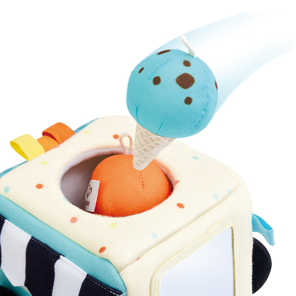 Hape - Sensory Scoop Ice Cream Truck Activity Cube - Infants