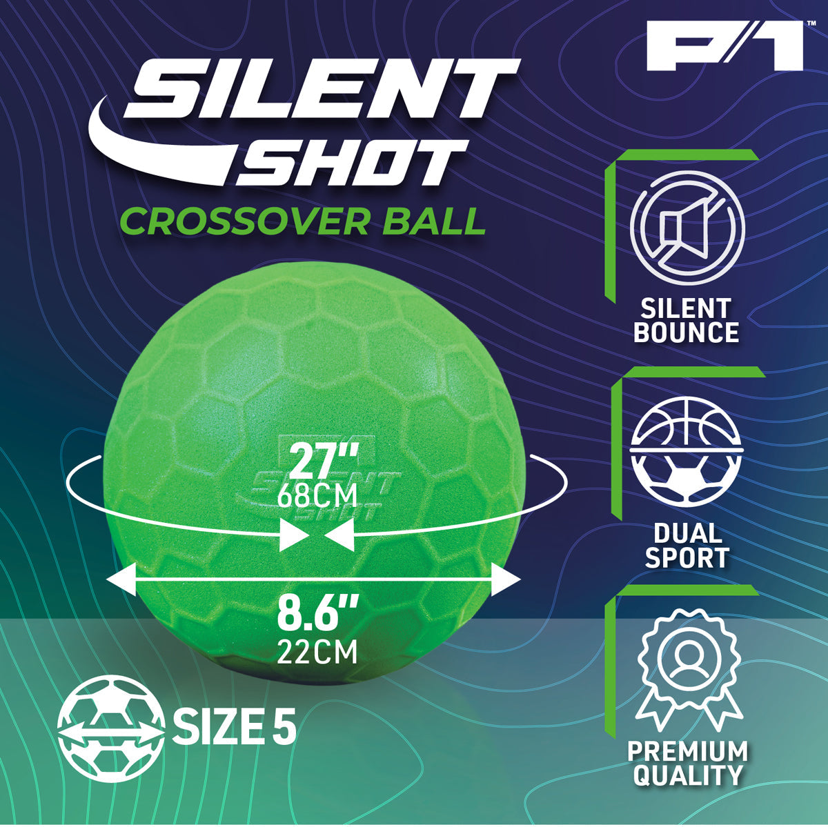 Hape - Silent Shot Crossover Ball - Outdoor