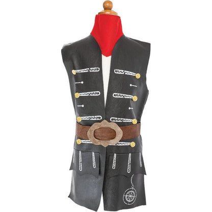 Great Pretenders - Skully Pirate Vest, Belt & Scarf- Size 3-4 Years - Dress up