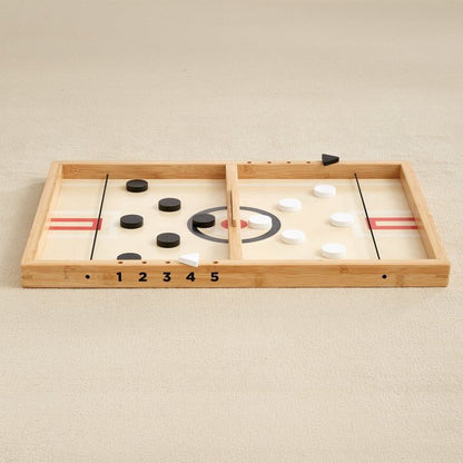 Wonder & Wise - Sling-A-Ling Wooden Table Hockey Game - Preschool