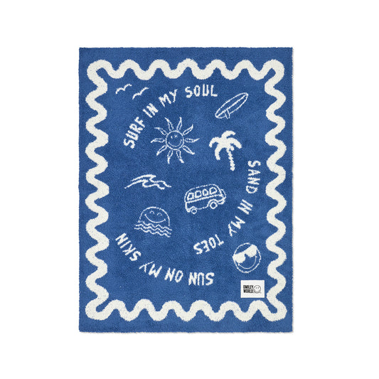 Barefoot Dreams - SmileyWorld Surf Stroller Blanket - Infants