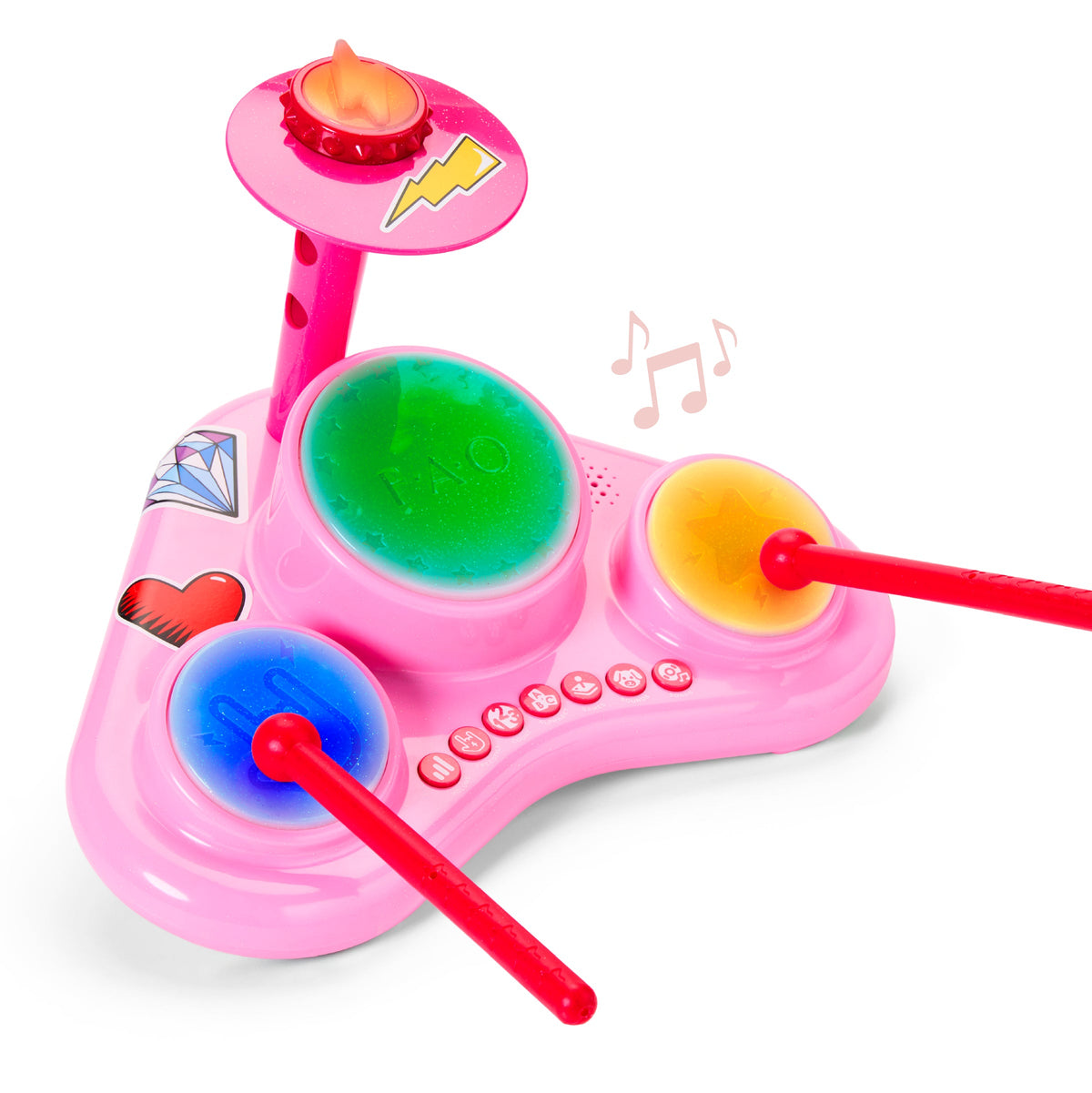 FAO Schwarz - Stage Stars Interactive Drum with Drumsticks - Music