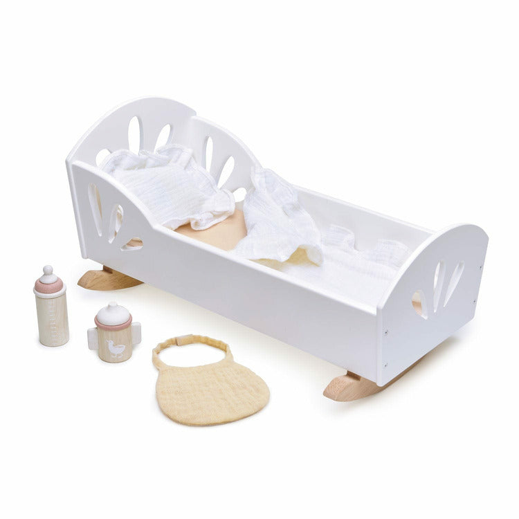 Tender Leaf Toys - Sweet Swan Dolly Bed - Dolls