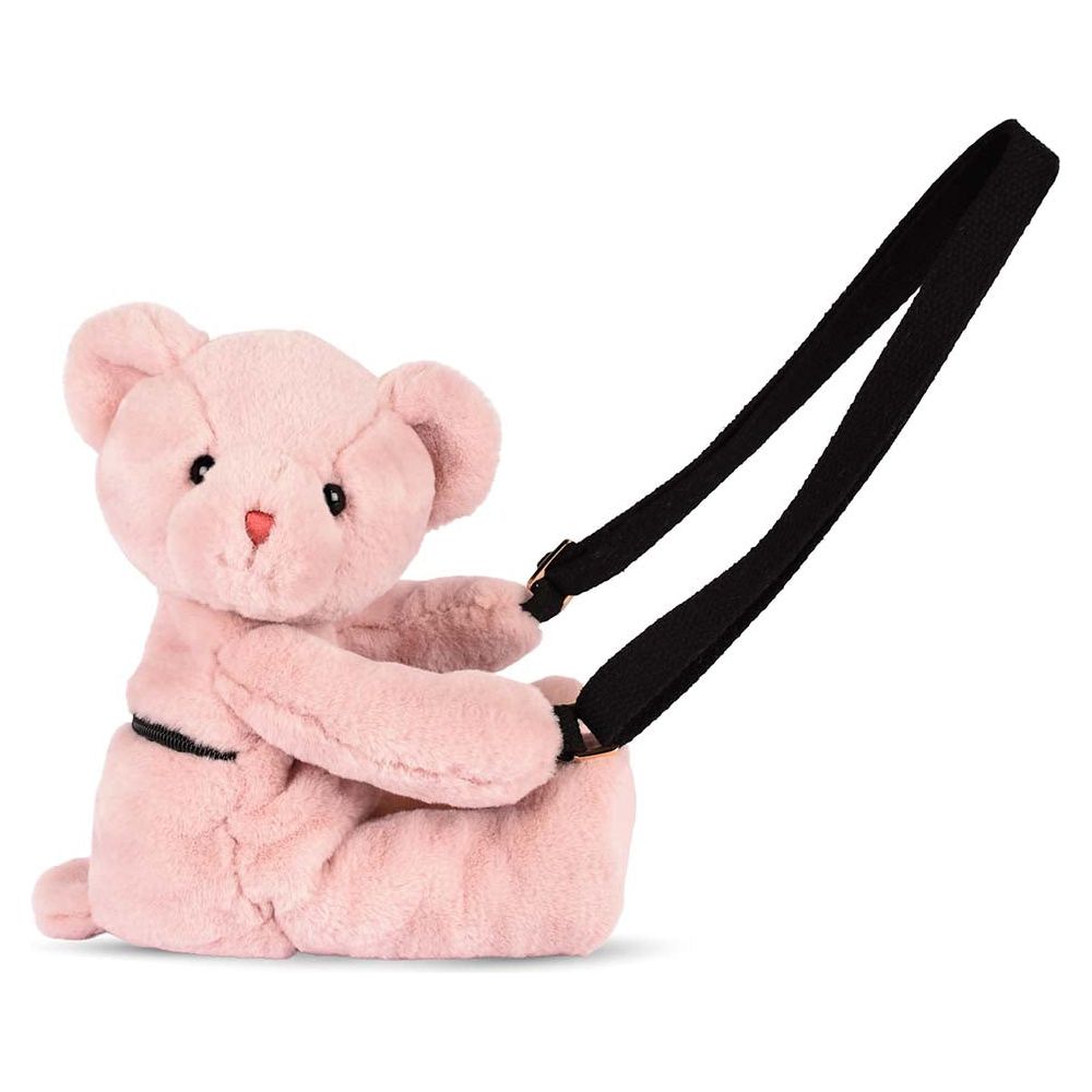DouDou - Teddy Bear Plush Backpack - Rose - Plush