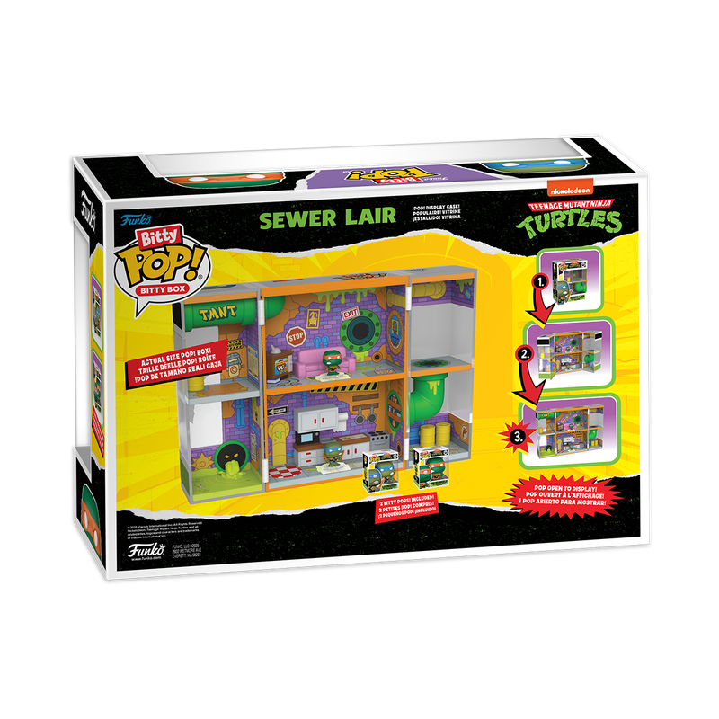 Funko - Teenage Mutant Ninja Turtles Bitty Pop! Bitty Box Sewer Lair - World of Funko
