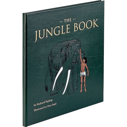 Graphic Image - "The Jungle Book" in Green Bonded Leather - Books