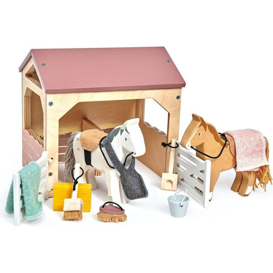 Tender Leaf Toys - The Stables Wooden Set - Preschool
