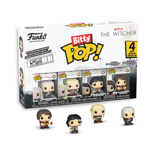 Funko - The Witcher Bitty Pop! Netflix The Witcher 4-Pack Series 1 - World of Funko