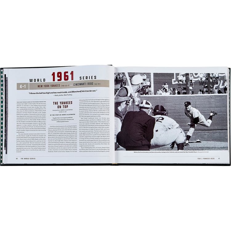 Graphic Image - The World Series Book in Green Bonded Leather - Books