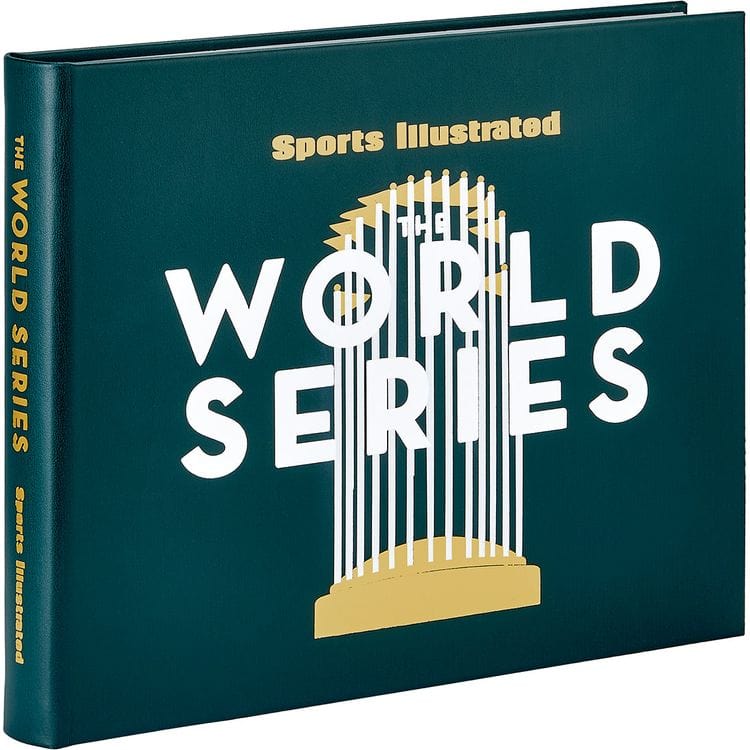 Graphic Image - The World Series Book in Green Bonded Leather - Books