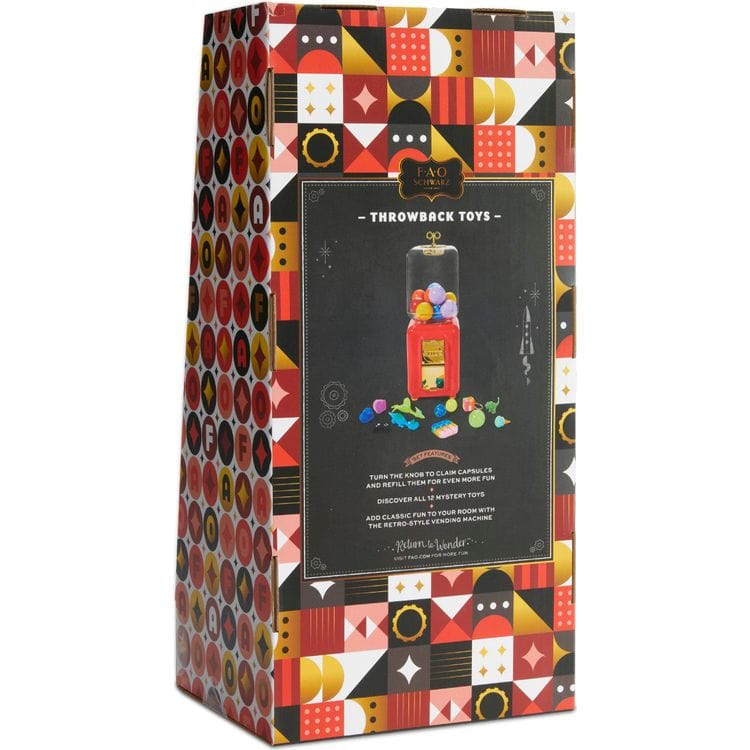 FAO Schwarz - Throwback Toys Mystery Vending Machine - Red - STEM