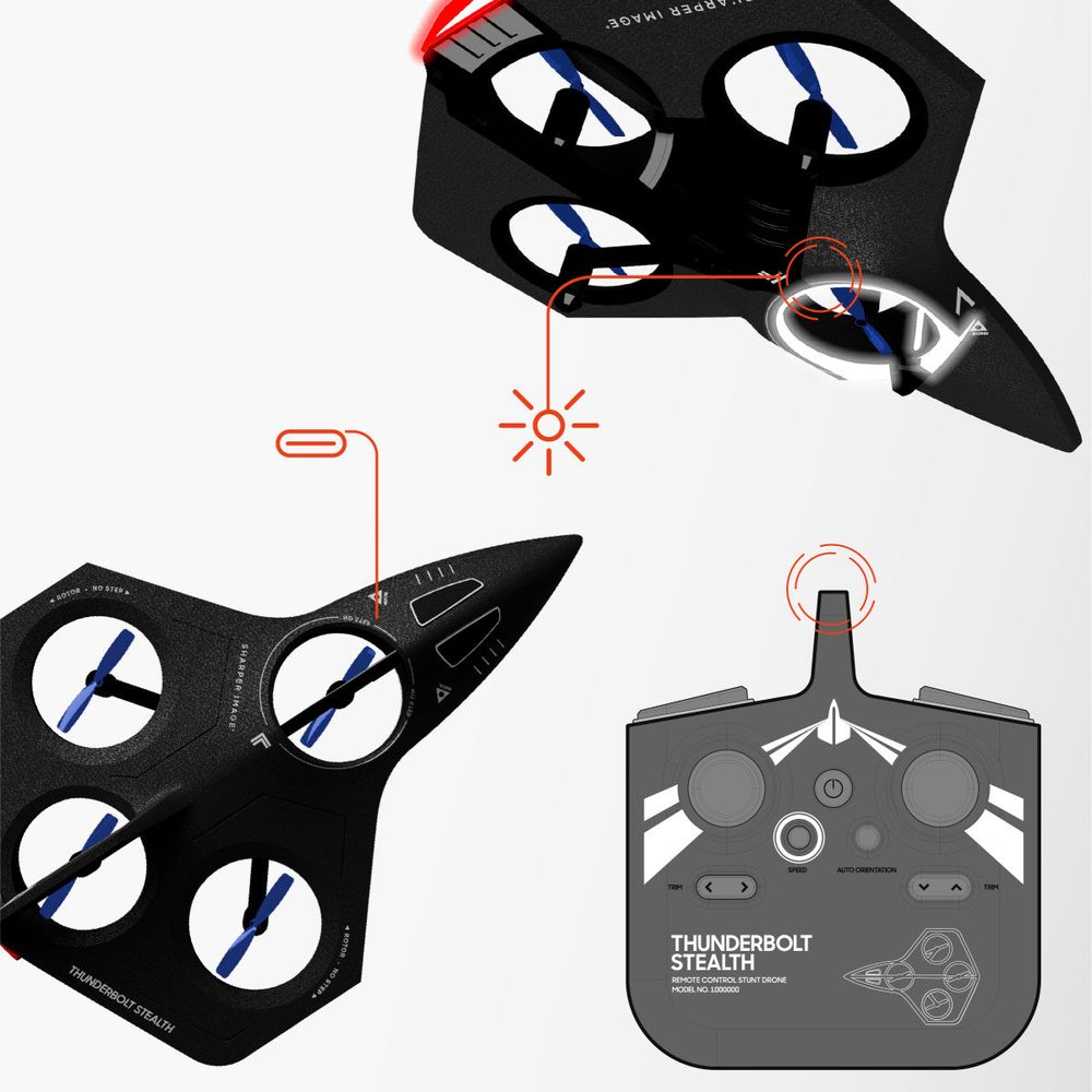 Sharper Image - Thunderbolt Stealth Drone - Vehicles