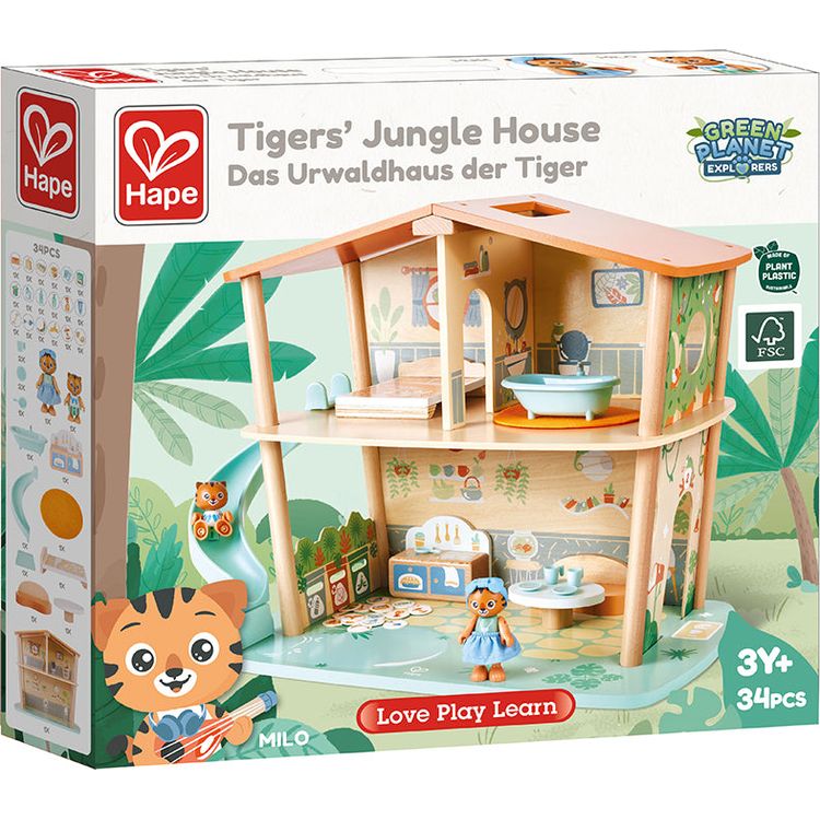 Hape - Tigers’ Jungle Doll House - Preschool