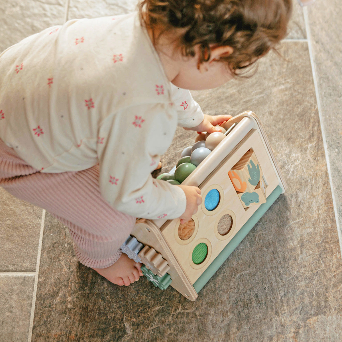 Wonder & Wise - Tiny Triangle Wood Activity Toy - Infants