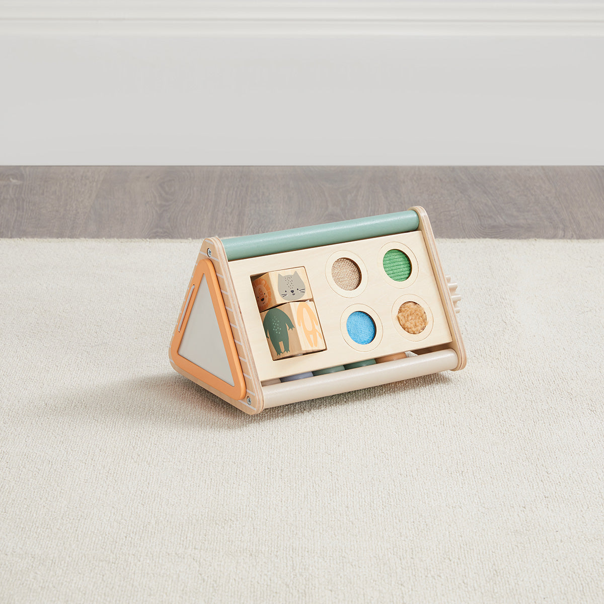 Wonder & Wise - Tiny Triangle Wood Activity Toy - Infants