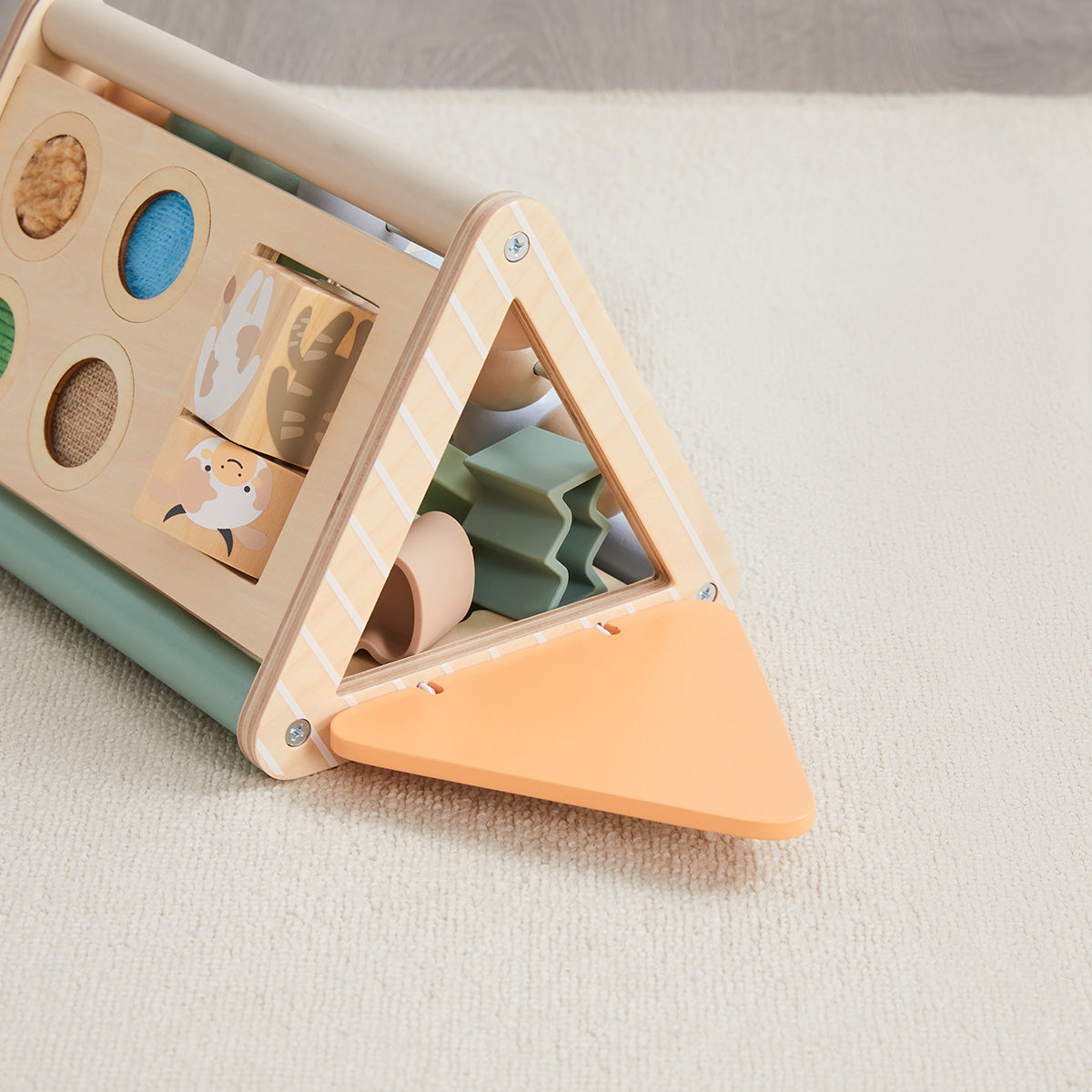 Wonder & Wise - Tiny Triangle Wood Activity Toy - Infants