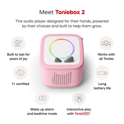 Tonies - Tonies Disney Winnie the Pooh Toniebox 2 Play Set - Cloud Pink - Electronics