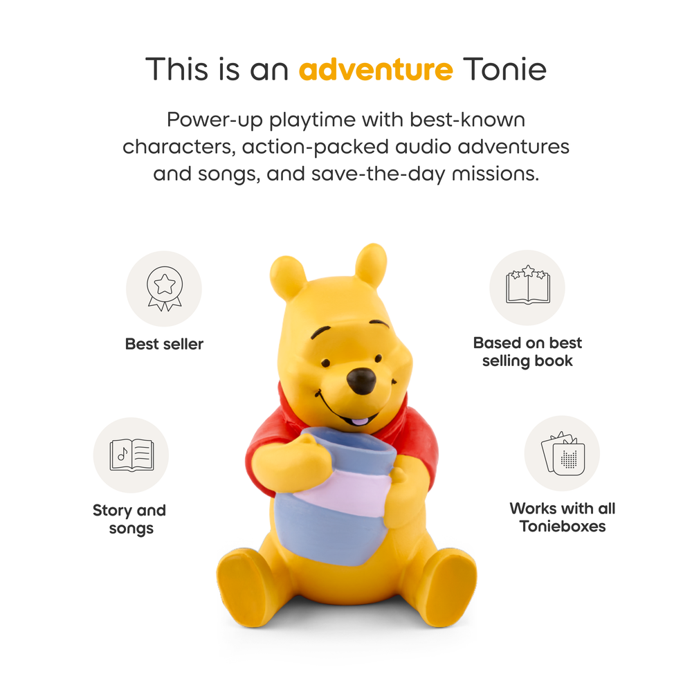 Tonies - Tonies Disney Winnie the Pooh Toniebox 2 Play Set - Sunset Red - Electronics