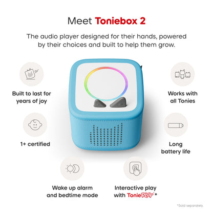 Tonies - Tonies Ms. Rachel Toniebox 2 Starter Set - Sky Blue - Electronics