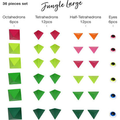 Trido - Trido Jungle Large Magnet Building Set - 36 Pieces - Preschool