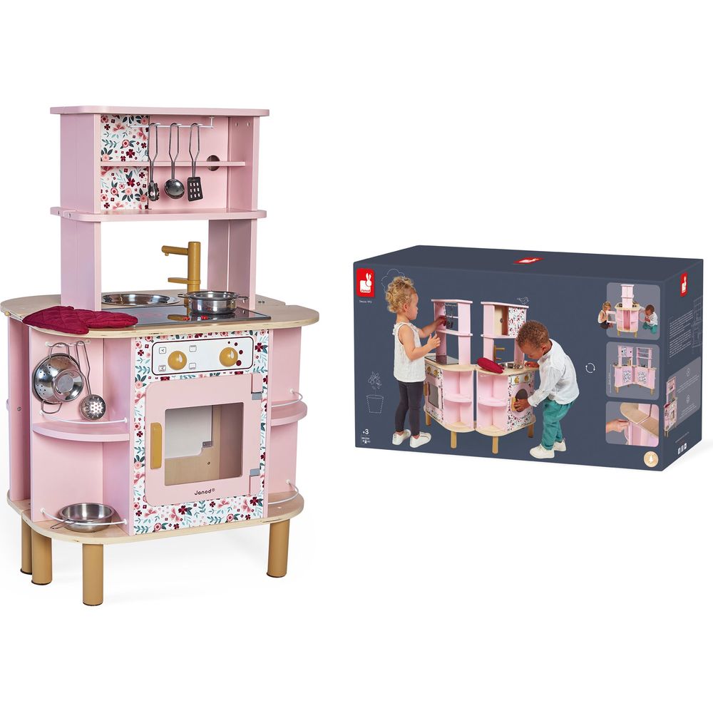 Janod - Twist Cooker Expanding Kitchen - Preschool