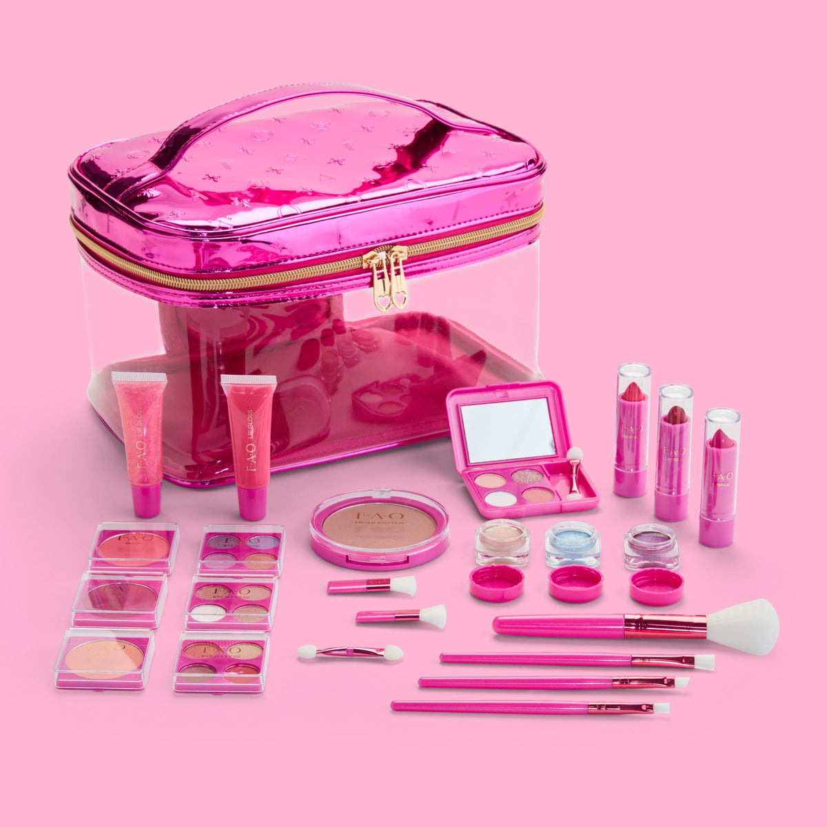 FAO Schwarz - Ultimate Makeup Kit 25-Piece Set - Fashion Activity and Roleplay