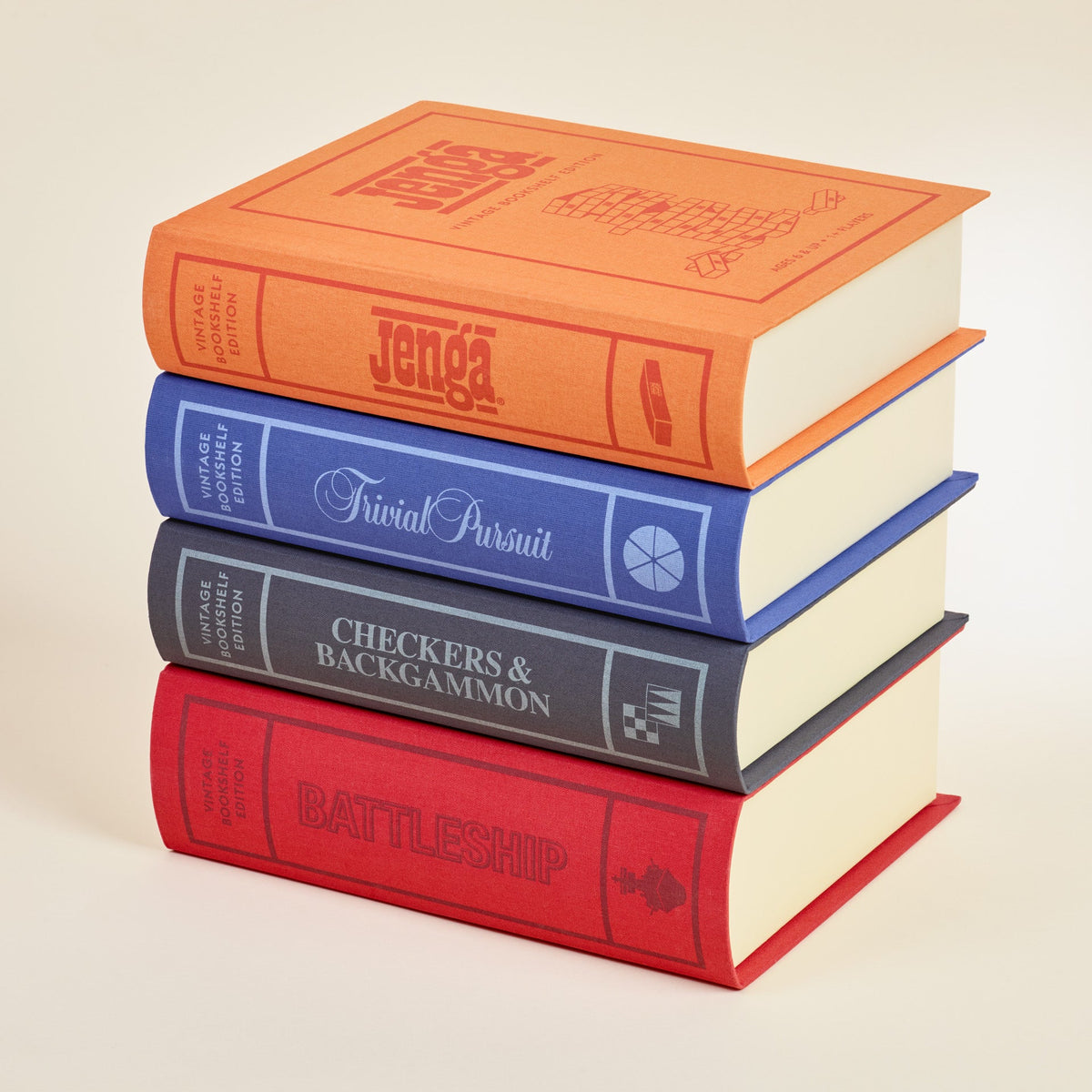 WS Game Company - Vintage Bookshelf Games – 25-Pack - Games